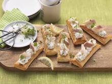 Wewalka - Puff Pastry "Boats" with Smoked Trout