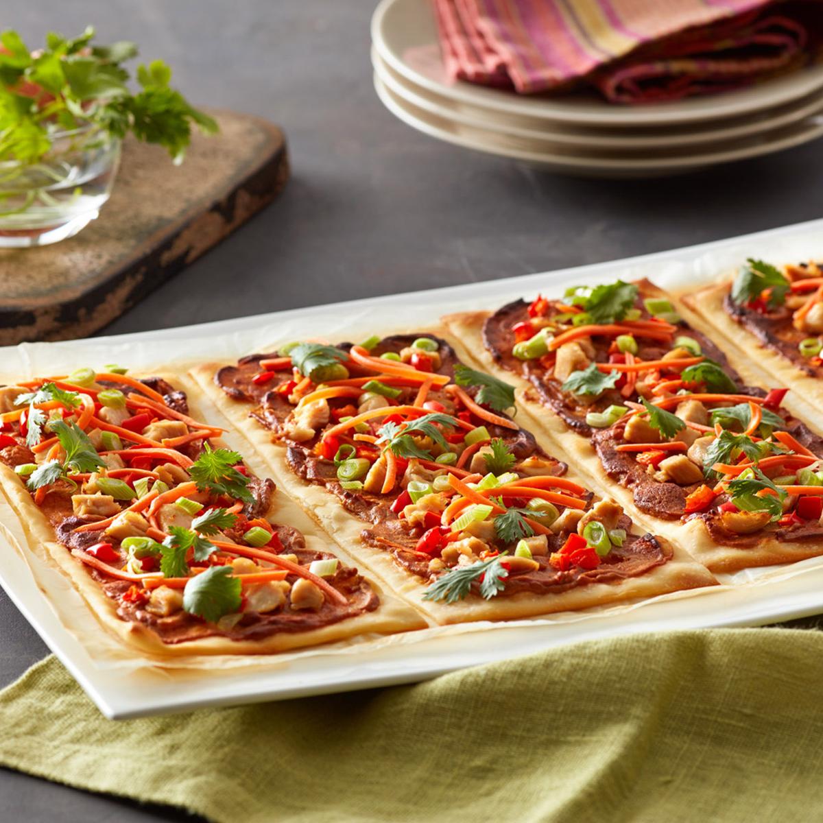 Wewalka Recipe - Thai Chicken Flatbread